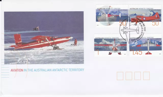 2005 AAT Aviation In The Australian Antarctic FDC - Kingston Tas 7050 PMK