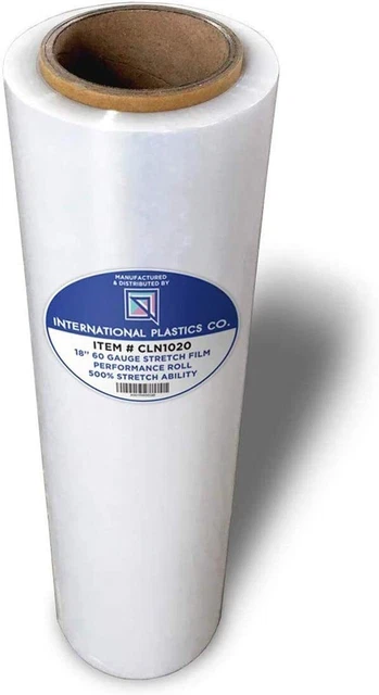 Plastic Wrap Stretch Film Clear For Moving Shipping Packing 18 In X 1200 Ft Roll