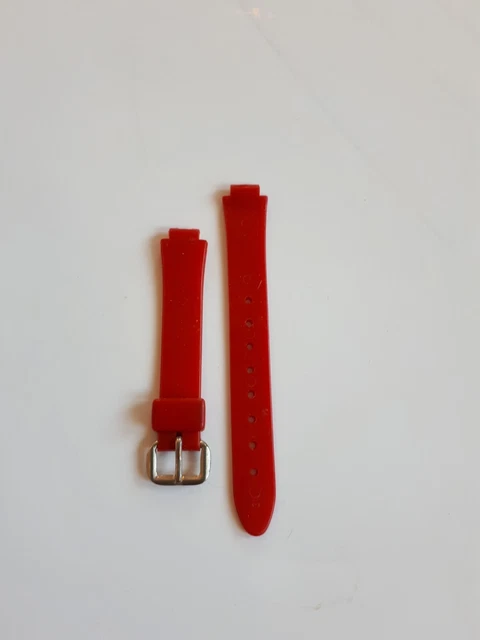 Armbanduhr Kinder - Ruhla DDR - Armband Rot  nicht getragen