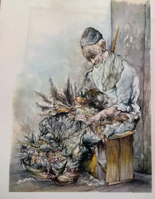 Seymour Rosenthal color print “Chicken Plucker”