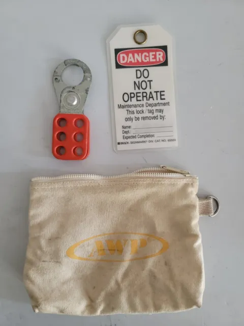 Master Electrical Lock-Out Safety Tag Hasp Lock