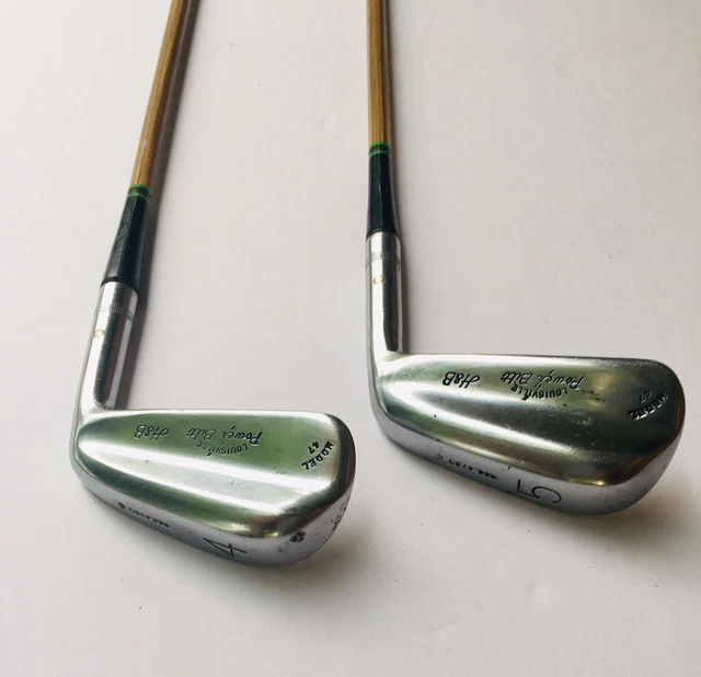 VINTAGE LOUISVILLE POWERBILT model 47 H&B Golf Clubs Pyratone Shaft 4