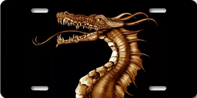 DRAGON HEAD license plate spiritual art aluminum car tag collectible