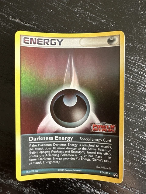 POKEMON CARD DARKNESS Energy Ex Power Keepers Reverse Holo Rare #87/108 ...