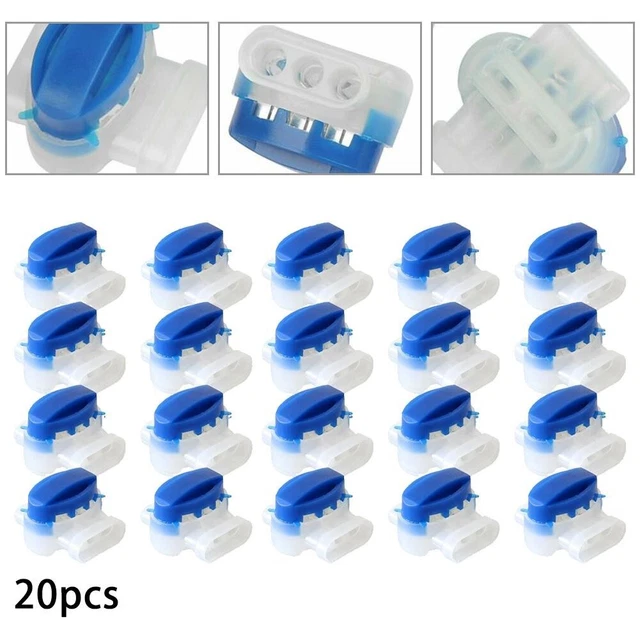 Lot De 2 Connecteurs 2 Pôles 1J0973722 - Kit Réparation Faisceau Câble Compatible Skoda, VW, Audi, Seat - Pour Pompe Lave-Glace, Feux, Capteurs