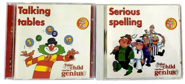 Serious Spelling + Talking Tables PC CD ROM  Age 7-11 Computer Home School New