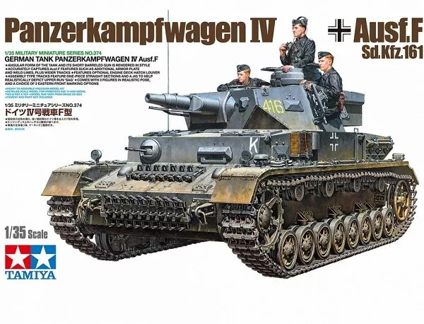 Tamiya 35374 - 1/35 WWII Dt. Panzerkampfwagen / PzKpfw IV Ausf. F (Sd.Kfz 161)