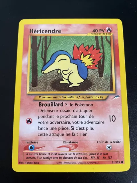 Hericendre Commune - Pokemon 61/105 Neo Destiny Edition 2 Neuf Fr