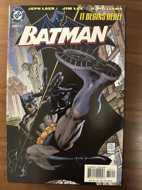 Batman #608 FN/VF Jim Lee Art. Hush Storyline Begins (DC 2002)