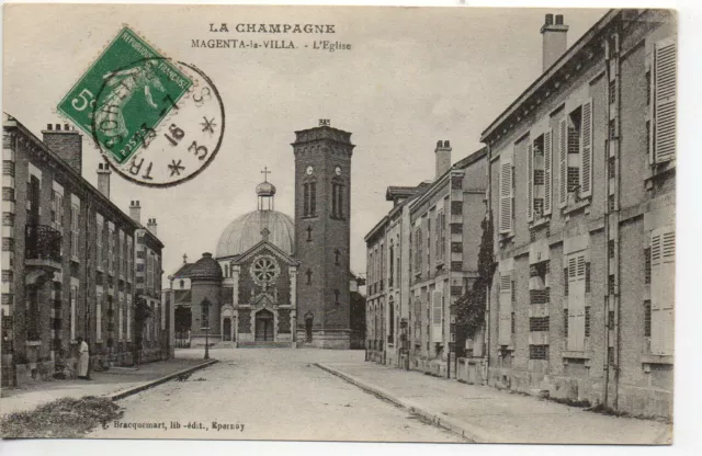 MAGENTA Epernay Dizy  - Marne - CPA 51 - la rue vers l'église