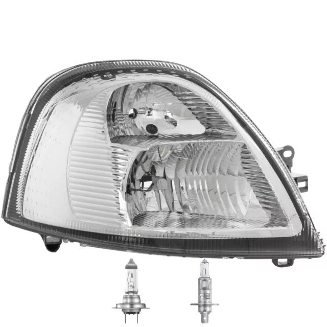 Faro Halógeno Derecho para Renault Maestro II Año Fab. 11 / 03- H7/H1 Con