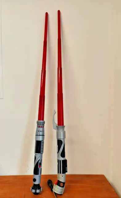Disney Parks Count Dooku Star Wars Build Your Own Lightsaber x2 Custom Red Blade