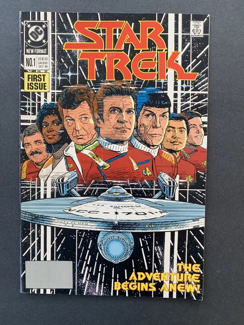 Star Trek #1 (1989) Key 1st Issue Jerome Moore Cover DC Comics