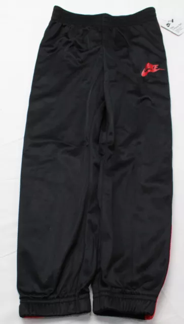 Nike Boy's Logo Taping Elastic Waist Regular Fit Pants CG2 Red/Black Medium NWT