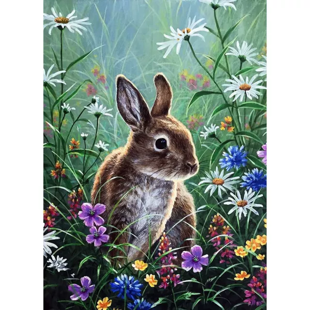 5D DIY Mosaic Craft Kits Rabbit Diamond Mosaic Painting Kits for Home Wall Decor