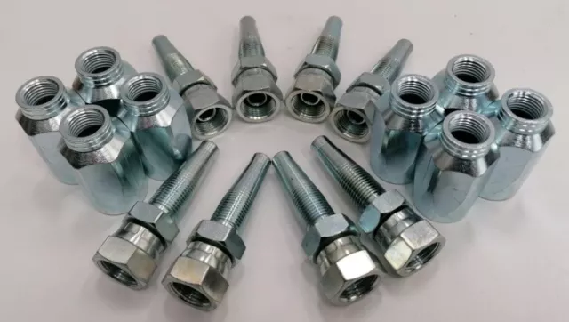 Reusable Hydraulic Fitting Set, Bsp female / female x 2 wire, 1/4", 3/8",1/2".