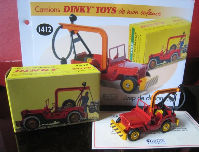 Le Pare Brise Rabattable Peint De La Jeep Dépanneuse Miniature Dinky Au 1 43e 6510