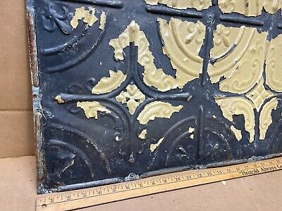 1pc 24" x 24" Full Piece Antique Ceiling Tin Vintage Reclaimed Salvage Art Craft 3