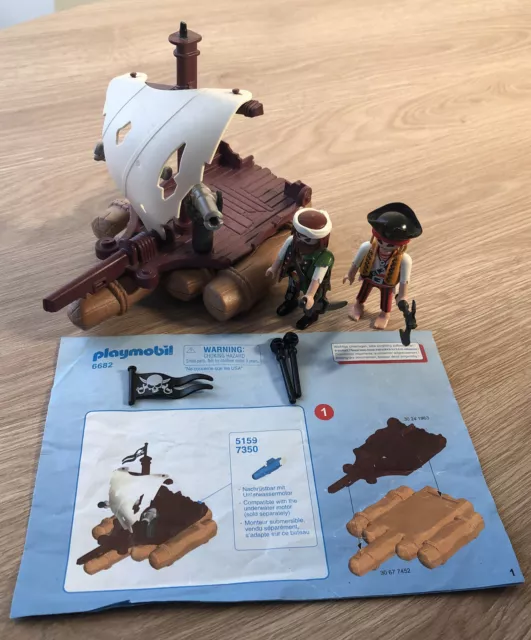 Playmobil Piraten Floß 6682 ***gebraucht, mit Anleitung, ohne Originalverpackung