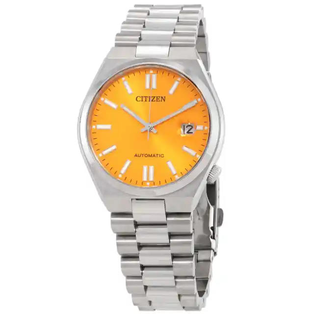 Citizen Automatic Orange Dial Men's Watch NJ0150-81Z