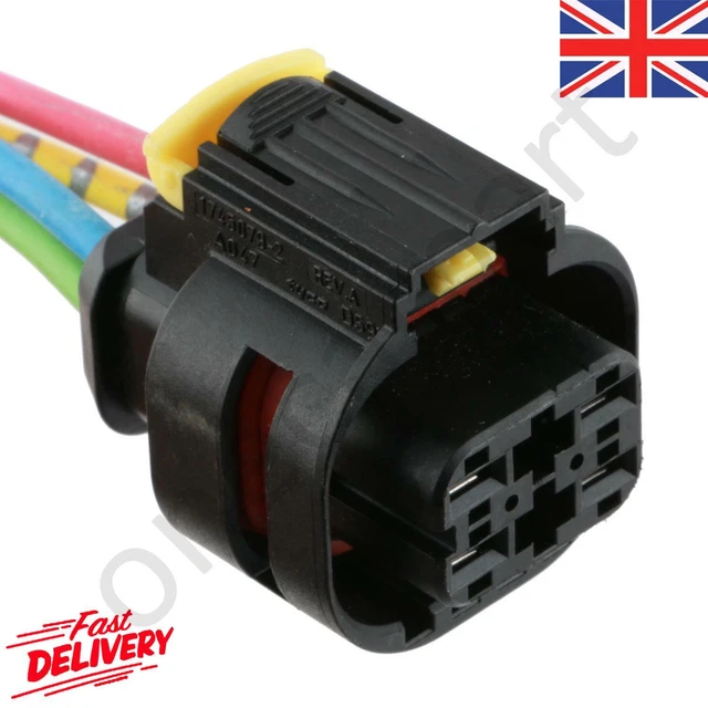 6 PIN PRE-WIRED Female Connector Socket K028 For Sensors, Pumps, Wiring ...