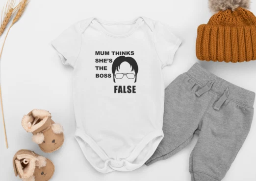 Gilet Mum Thinks She's The Boss, giubbotto da ufficio, Michael Scott, Dwight Schrute