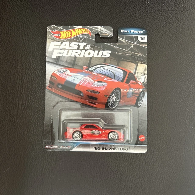 HOT WHEELS FAST and Furious Premium Full Force ‘95 Mazda RX-7 Red 2020 ...