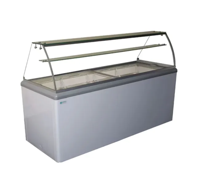 Excellence Industries HBD-12HC, Commercial 70" Ice Cream Dipping Cabinet 22 Tub