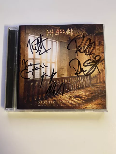 Def Leppard A The Royal Philharmonic Orchestra Drastic Symphonies Signed Cd (3)