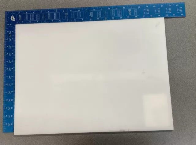.187" Thick DELRIN / ACETAL NAT GLOSSY SHEET STOCK .187" x 14.250" x 19.50"