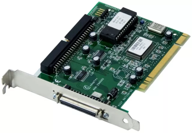 Contrôleur Adaptec AHA-2940AU SCSI PCI 32-BIT SCSI 50-PIN HD 20MB/S