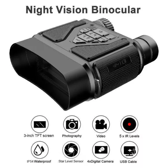 Digital Night Vision Goggles Binoculars Outdoor Hunting Dark Infrared Binoculars