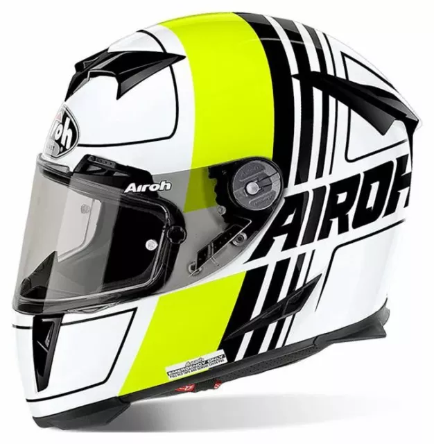 Airoh Gp 500 Full Face Motorcycle Helmet - Scrape Yellow Gloss