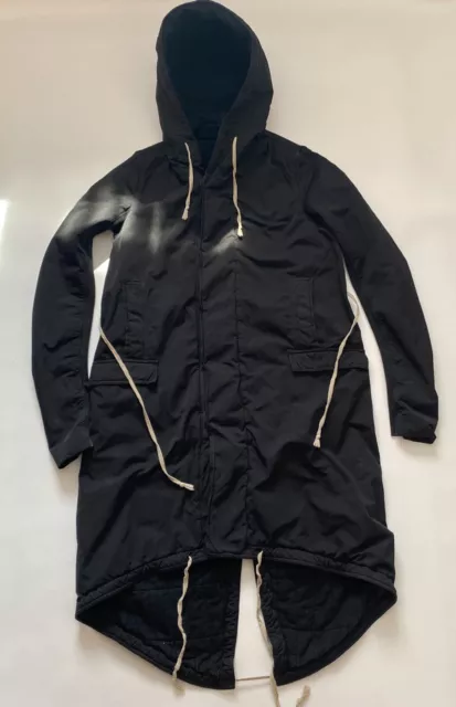 VERY RARE! RICK OWENS DRKSHDW Fishtail Parka 2014 Black Size M/L