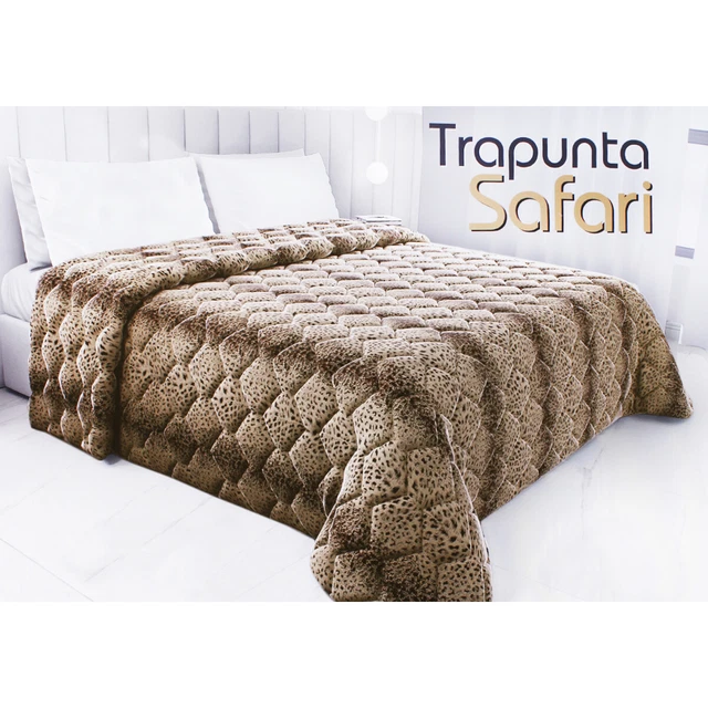 TRAPUNTA PIUMONE MATRIMONIALE Singola Invernale Fantasia Leopardata  Animalier EUR 36,00 - PicClick IT