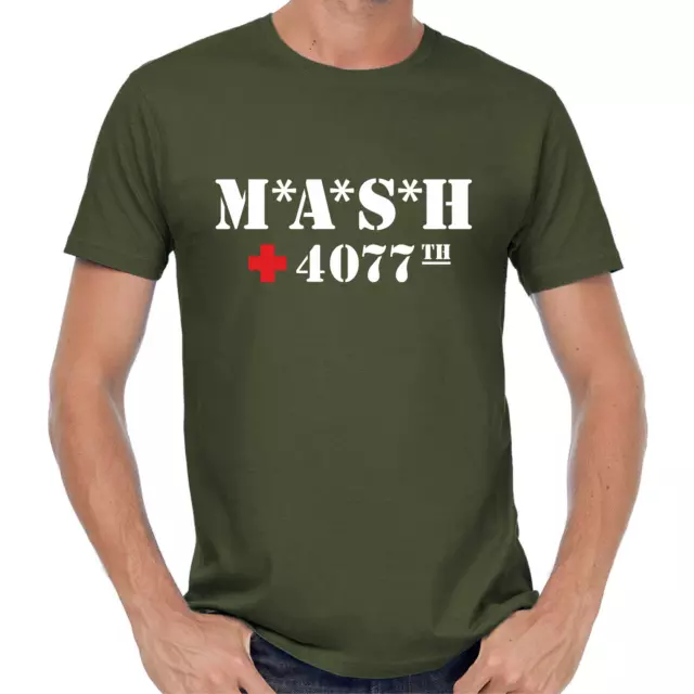 Mash M A S H D'Inspiration 4077th US Army Fan-Shirt Fan Retro Séries TV 70s