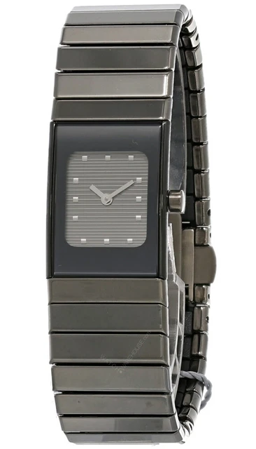 Cinturino Orologio XS echt Kroko Corto 16mm Grigio Talpa Braun Piatto