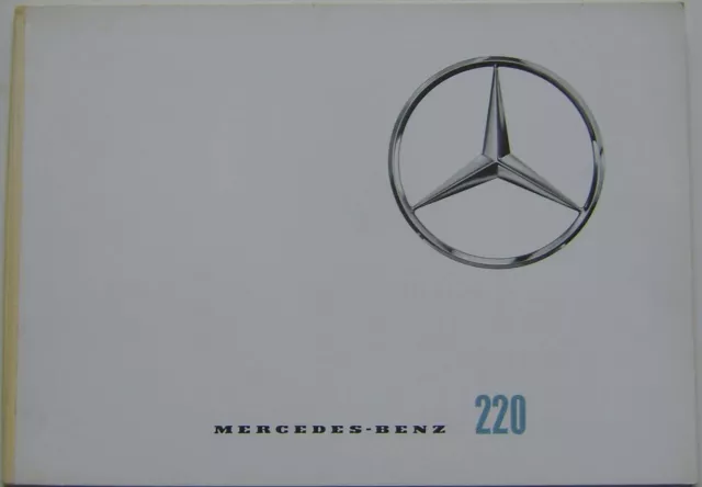 Mercedes Benz 220 Fintail Saloon W111 1963-65 Original Sales Brochure P1005/7 e