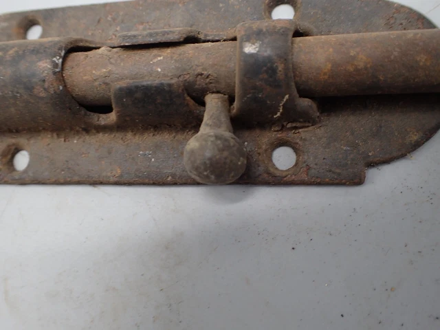 Vintage 5" Slider Dead Bolt Latch Lock 5