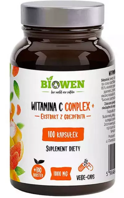 Complesso vitaminico C Biowen + estratto di pompelmo 100 capsule