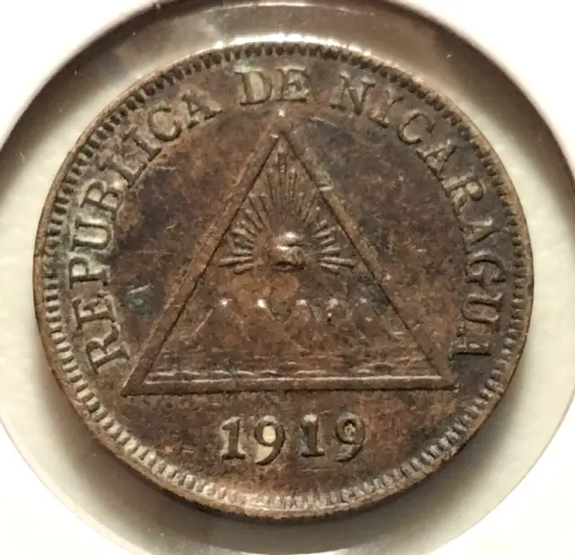 1919  Nicaragua  1 Centavo Coin  - KM#11 - (INV#7073)  - Combined Shipping