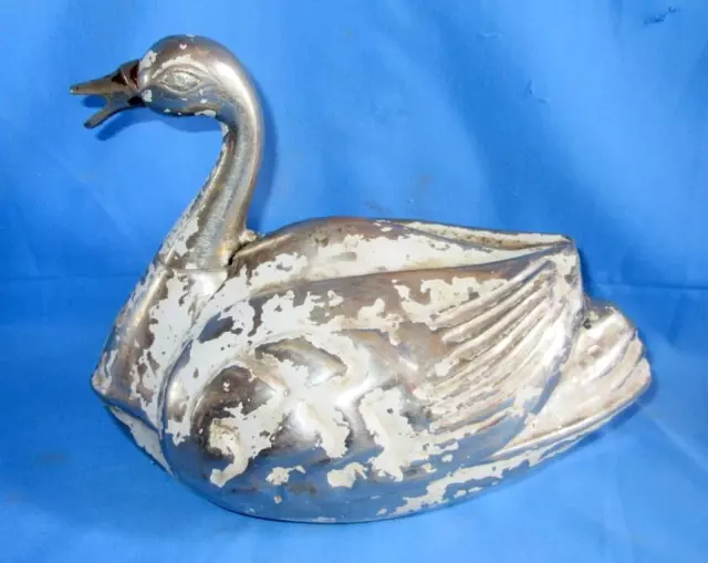 Vintage Old Hand Crafted Brass Made Swan Shape Betel Nut Storage Box Collectible