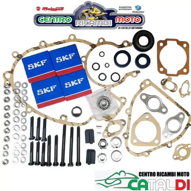 Kit Revisione Motore Piaggio Guarnizioni Paraoli Cuscinetti Vespa 50 Special