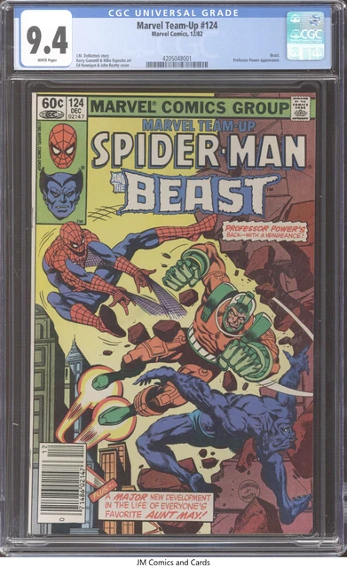 Marvel Team-Up #124 1982 CGC 9.4 White Pages - Spider-Man & Beast