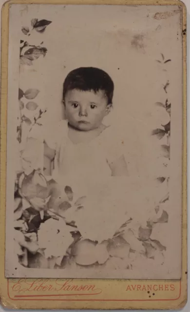 Liber Sanson Avranches Photographie Carte de visite Cdv Vintage Citrate