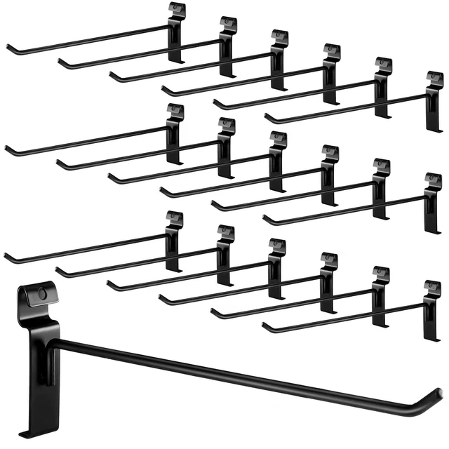 OUDAIN GRIDWALL PEG Hooks Black Grid Wall Panels Display Hooks Gridwall