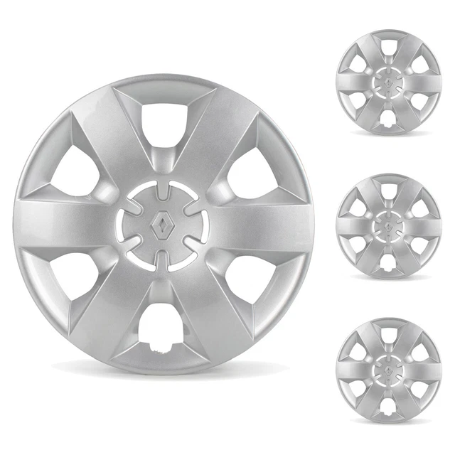 Jeu De 4 Enjoliveurs Centre Renault Master 16 Pouces - Neufs Sous Blister