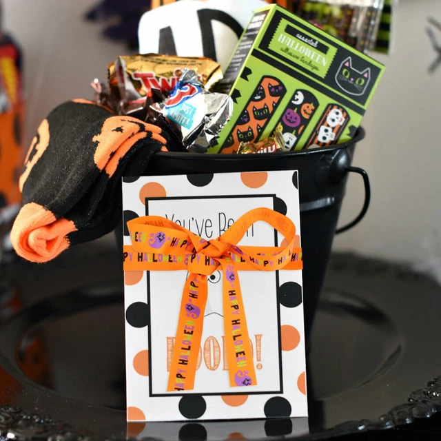 4 Pcs Polyester Halloween Webbing Gift Ribbons Black Flower Garland 2