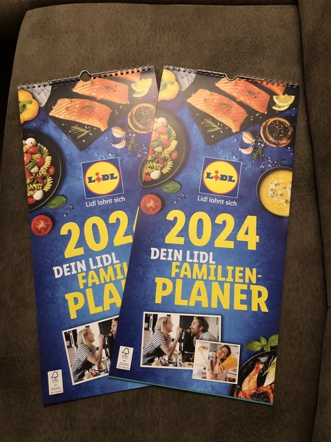 2 X LIDL Kalender* 2024* Familienkalender* Familienplaner* Terminplaner