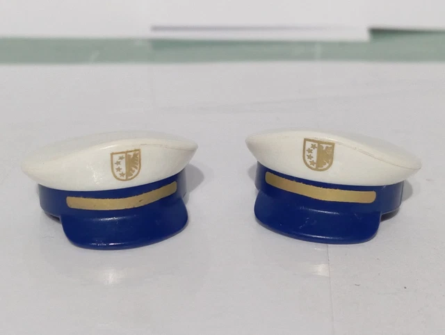 2x Gorre Nere Per Agenti PLAYMOBIL Polizia | Pezzi Di Ricambio Originali Germania